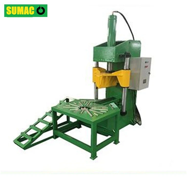 Cortador de neumáticos de caucho de gran capacidad para residuos